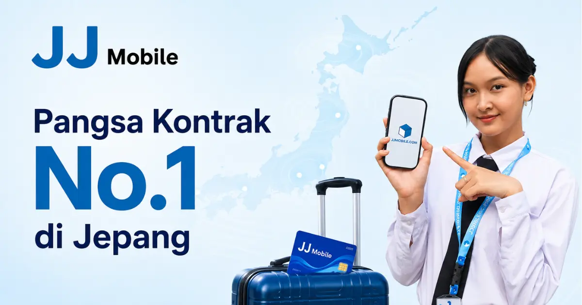 JJ Mobile Docomo SIM di Jepang dengan jangkauan luas