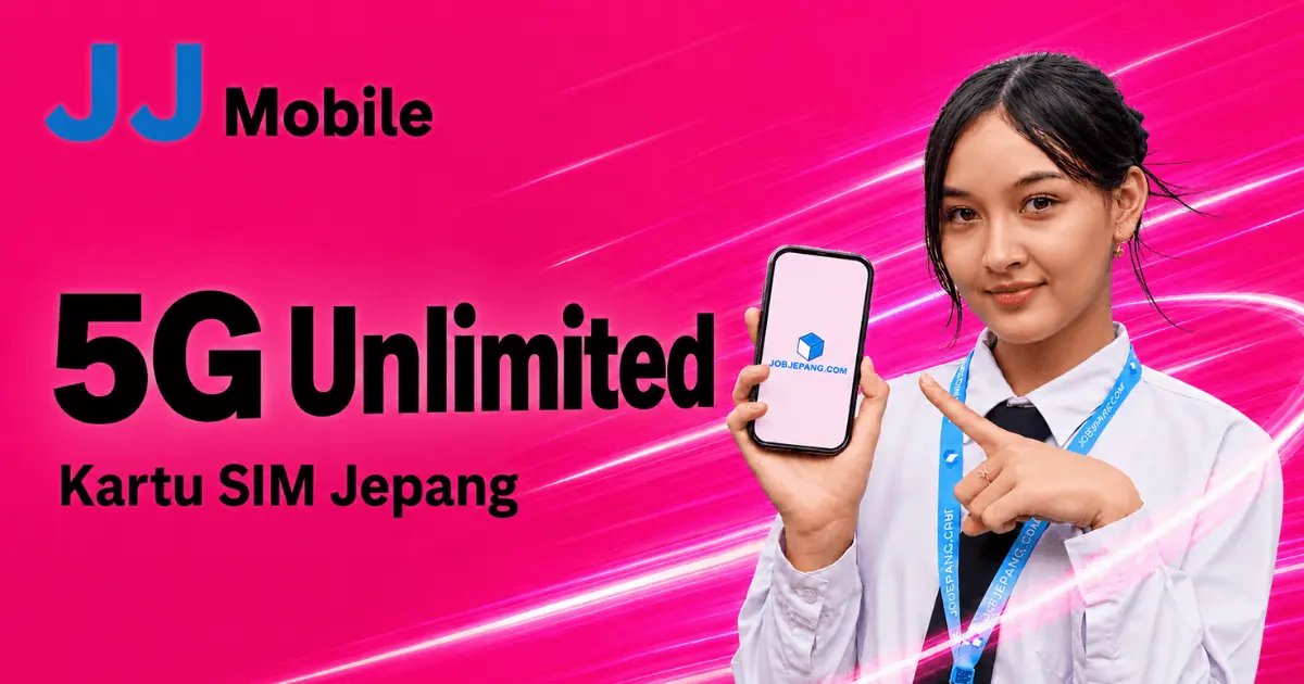 5G Unlimited Kartu SIM Jepang dari JJ Mobile Rakuten