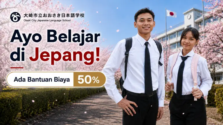 Belajar Bahasa Jepang di Osaki untuk siswa Indonesia
